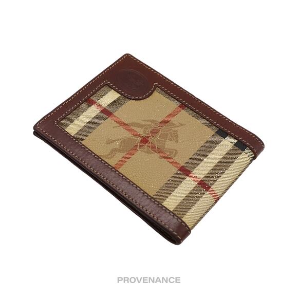 🔴 Burberry 6CC Slender Bifold Wallet - Nova Check Brown - Picture 4 of 7